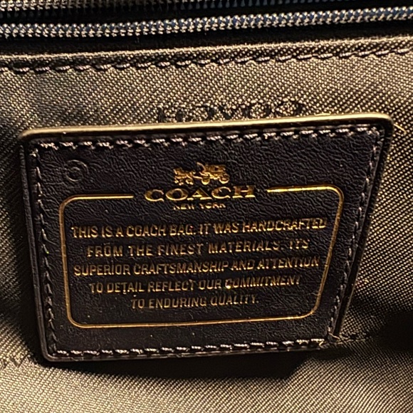 Coach Crosby Carryall Blue with Embossed Snakeskin, Retired - Picture 11 of 17